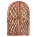 Painted Jali Window Shutters From Rajasthan - 19th Century