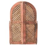 Painted Jali Window Shutters From Rajasthan - 19th Century - Image 3