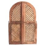 Painted Jali Window Shutters From Rajasthan - 19th Century