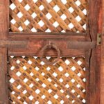Painted Jali Window Shutters From Rajasthan - 19th Century - Image 2