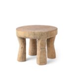 Old Neem Wood Stool From Himachal Circa 1950's - Image 4