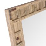 Rustic Bleached Wooden Mirror From Rajasthan - Image 5