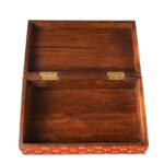 Hand Painted Rajasthani Keepsake Box - Jain Red - Image 8