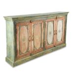 Pastel Painted  Sideboard Made From Reclaimed Teak - Image 4