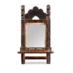 Indian Tribal Hand Mirror From Banswara - 19th Century