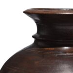 Turned Cedar Pot From Kullu - Ca 1940's - Image 3