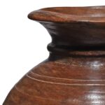 Turned Cedar Pot From Kullu Valley - Ca 1940's - Image 3