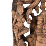 Carved Wood Ganesha Statue From Tamil Nadu - Image 10