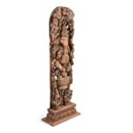 Carved Wood Ganesha Statue From Tamil Nadu - Image 4