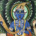 Framed Jaipur School Painting Of Krishna & Radha - 19th Century - Image 6