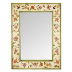 Hand Painted Chintz Style Mirror From Rajasthan - Image 3