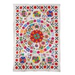 Embroidered Suzani Throw (212 x 144 cm)