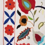Embroidered Suzani Throw (216 x 142cm) - Image 3