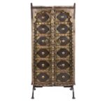 Iron & Brass Door On Stand From Shekhawati - 19th Century - Image 2