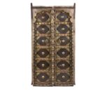 Iron & Brass Door On Stand From Shekhawati - 19th Century