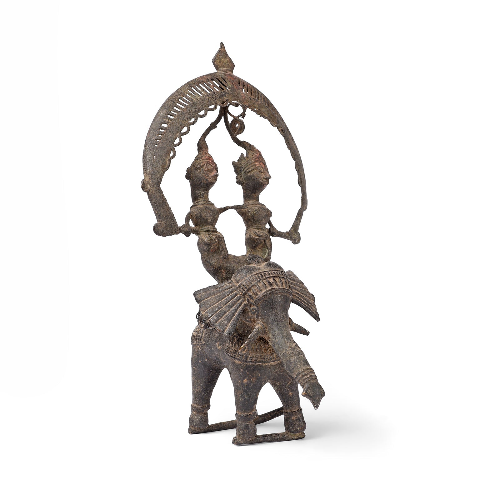 A02012-Detail Brass Bastar Elephant & Riders - Ca 1975 - Image 1