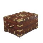 Brass Bound Rosewood Document Box From Kerala - 19th Century - Image 3
