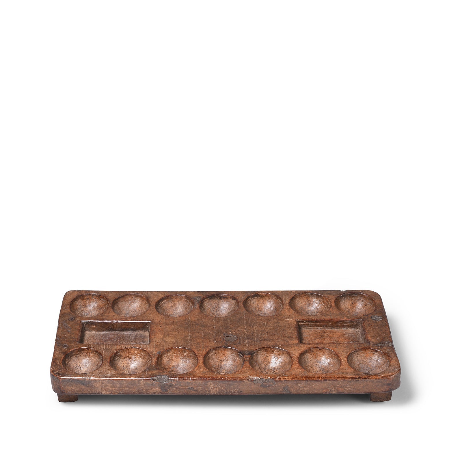 A02119 Pallanguzhi Game Board From Kerala - 19th Century - Image 1