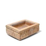 Carved Stone Bird Bath From Jaisalmer - Ca 1920's