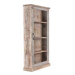 White Painted Glazed Wall Cabinet - Ca 1920 - Image 4