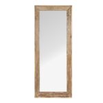 Rustic Indian Mirror Made From Old Teak - Image 2
