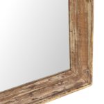 Rustic Indian Mirror Made From Old Teak - Image 6