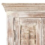 Painted Louvre Cabinet Made From Reclaimed Teak - Image 3