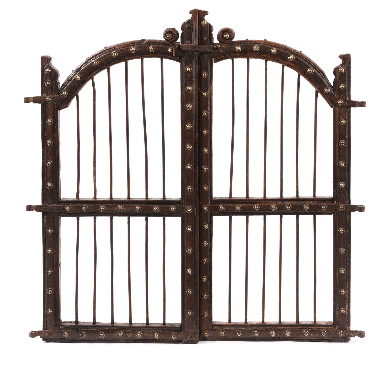 A02321 Rosewood Dog Gates From Gujarat - 19th Century - Image 1