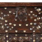 Brass Studded Rosewood Peacock Box From Saurashtra - 19th Century - Image 5