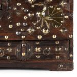 Brass Studded Rosewood Peacock Box From Saurashtra - 19th Century - Image 6