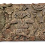 Ganesh & Peacock Lintel Panel From South India - 19th Century - Image 2