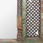 Painted Jali Window Mirror From Banswara - 19th Century - Image 5