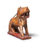 Painted Indian Tiger Toy - Ca 1940