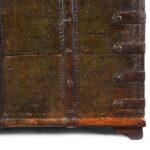 Painted Iron Bound Teak Chest From Gujarat - 18th Century - Image 11