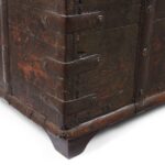 Painted Iron Bound Teak Chest From Gujarat - 18th Century - Image 10