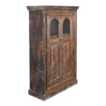 Teak Almirah Cabinet With Sunburst Panels - 19thC - Image 3