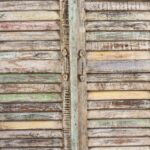 Painted Louvre Cabinet Made From Reclaimed Teak - Image 6