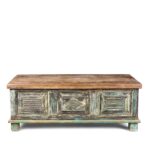 Reclaimed Teakwood Blanket Chest With Painted Finish