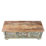 Reclaimed Teakwood Blanket Chest With Painted Finish - Image 4