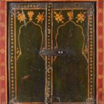 Painted Indian Mirror Shutter From Bikaner - 19th Century - Image 4