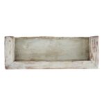 Light Blue Painted Teak Glazed Wall Cabinet - Ca 1930 - Image 5