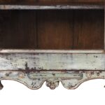 Light Blue Painted Teak Glazed Wall Cabinet - Ca 1930 - Image 6