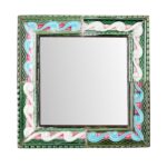 Peranakan Ceramic Tile Mirror - Square - Image 4