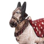 Painted Indian Nandi Bull Figurine - Ca 1920 - Image 3