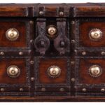 Iron Bound Coffee Table Chest From Gujarat - 19th Century - Image 4