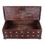 Iron Bound Coffee Table Chest From Gujarat - 19th Century - Image 6