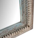 Indian Rectangle Mango Mirror - Blue & White - Image 5
