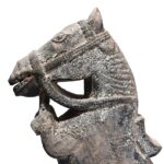 Indian Horse Head Corbel On Stand - 19th Century - Image 6