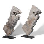 Indian Horse Head Corbel On Stand - 19th Century - Image 3