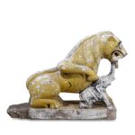 Carved Stone Lion & Elephant From Kutch - 19th Century - Image 3